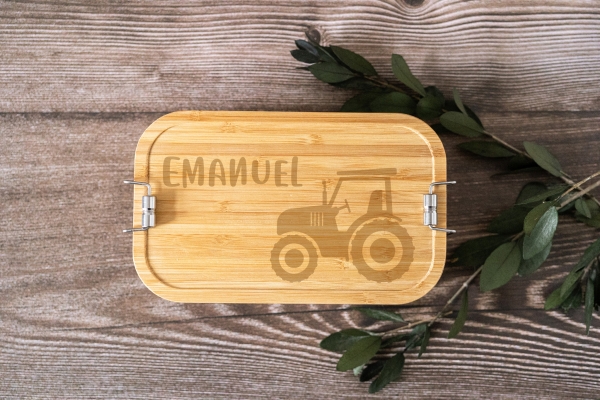 Brotdose Traktor -personalisiert-